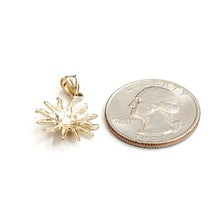 Load image into Gallery viewer, New 14k yellow gold solid sun sol pendant charm astrology gift fine jewelry 1.5g
