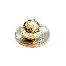 Load image into Gallery viewer, 14k yellow Gold 3D Soccer ball Pendant charm sport game fine jewelry gift 4g
