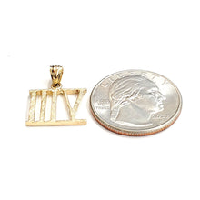 Load image into Gallery viewer, New 14KT Yellow Gold Solid Roman number 8 Pendant charm gift Fine Jewelry 1.9g
