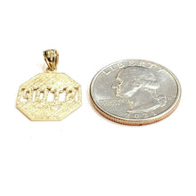 Load image into Gallery viewer, 14k yellow Gold I'll never stop loving you Pendant charm gift fine jewelry 1.6g
