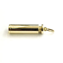 Load image into Gallery viewer, 10k yellow gold 3D Urn pendant For Cremation Ashes Cylinder fine jewelry 6.8g
