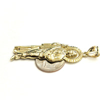 Load image into Gallery viewer, 10k yellow gold saint Jude San juda pendant charm fine religious jewelry 7.3g
