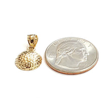 Load image into Gallery viewer, New 14k yellow Gold golf ball Pendant charm sport fine jewelry gift unisex 1.8g
