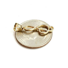 Load image into Gallery viewer, New 14k solid yellow Gold music sign note Pendant gift fine jewelry 1.1g
