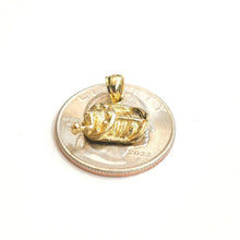 Load image into Gallery viewer, New 14k Yellow Gold fishing reel Pendant charm unisex gift fine jewelry 2.2g
