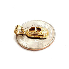 Load image into Gallery viewer, 14K Yellow Gold 3D Classic baby boy Shoe Charm Pendant gift Fine Jewelry 1.4g
