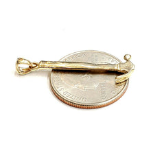 Load image into Gallery viewer, New 14k Yellow Gold 3D Hammer Pendant charm construction tool fine jewelry 2.2g
