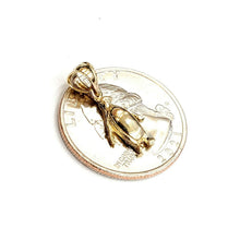 Load image into Gallery viewer, New 14k yellow Gold Tiny Penguin Bird Pendant charm gift fine jewelry 1g
