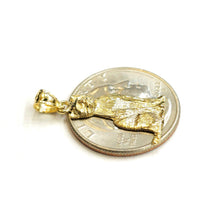 Load image into Gallery viewer, New 14k solid yellow Gold cat full body Pendant charm fine jewelry gift pet 1.9g
