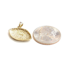 Load image into Gallery viewer, New 14k yellow Gold football ball Pendant charm fine sport jewelry unisex 3g
