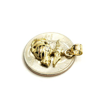 Load image into Gallery viewer, New 14k yellow gold Tiny US Marine Corps Emblem pendant Fine Jewelry Unisex 2.4g
