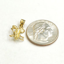 Load image into Gallery viewer, New 14k yellow Gold mouse Pendant animal charm Children gift fine jewelry 1.2g
