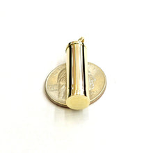 Load image into Gallery viewer, 10k yellow gold 3D Urn pendant For Cremation Ashes Cylinder fine jewelry 6.8g
