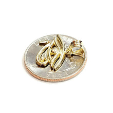 Load image into Gallery viewer, 10k yellow Gold Egyptian eye of Horus protection Pendant fine jewelry 1g
