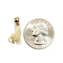 Load image into Gallery viewer, New 14k solid yellow Gold cat full body Pendant charm jewelry fine gift pet 1g
