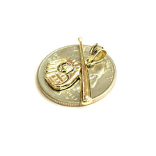 Load image into Gallery viewer, New 14k yellow Gold baseball bat glove ball Pendant sport game fine jewelry 2.2g
