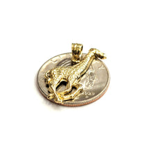 Load image into Gallery viewer, 14k yellow solid Gold Giraffe full body animal Pendant charm fine jewelry 1.7g
