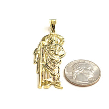 Load image into Gallery viewer, 10k yellow gold saint Jude San juda pendant charm fine religious jewelry 7.3g
