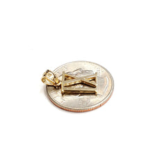 Load image into Gallery viewer, New 14KT Yellow Gold Solid Roman number 9 Pendant charm gift Fine Jewelry 1.2g
