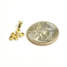 Load image into Gallery viewer, 14k yellow Gold Tiny puzzle piece Pendant charm unisex gift fine jewelry 0.7g
