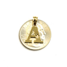 Load image into Gallery viewer, 14k Yellow gold Solid initial A Plus pendant charm alphabet fine jewelry 1.3g
