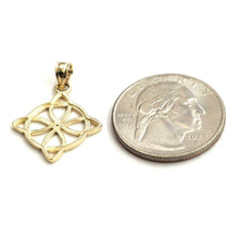 Load image into Gallery viewer, 14k yellow Gold Nudo De Bruja Witches Knot Pendant fine jewelry unisex 1.5g
