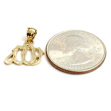 Load image into Gallery viewer, New 14K Yellow Gold Allah Islamic God Pendant Charm religious fine jewelry 1.3g
