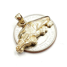 Load image into Gallery viewer, New 14k yellow Gold tanker truck trucking Pendant charm gift fine jewelry 3.3g
