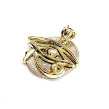 Load image into Gallery viewer, 10k yellow Gold Egyptian eye of Horus protection Pendant fine gift jewelry 2.6g
