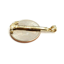 Load image into Gallery viewer, New 14k Yellow Gold 3D Hammer Pendant charm construction tool fine jewelry 2.2g
