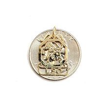 Load image into Gallery viewer, 14k yellow Gold lion Leo zodiac sign astrology Pendant charm fine jewelry 1.2g
