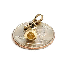Load image into Gallery viewer, 14k yellow Gold tiny 3D horse chess piece Pendant charm gift fine jewelry 2g
