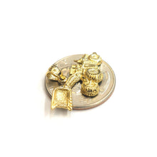 Load image into Gallery viewer, 14k yellow Gold  Bulldozer Loader truck car Pendant charm gift fine jewelry 2.9g
