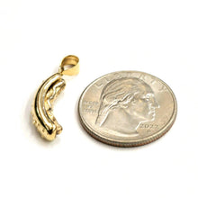 Load image into Gallery viewer, New 14k yellow Gold Solid 3D Hot Dog Pendant charm Food fine jewelry Gift 3.6g
