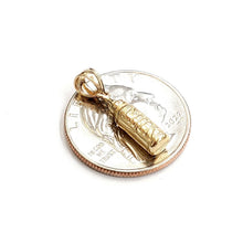 Load image into Gallery viewer, New 14K Yellow Gold 3D baby feeding milk bottle Charm Pendant Fine Jewelry 2.9g
