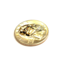 Load image into Gallery viewer, 14k yellow Gold Tiny shiny Heart pendant charm fine gift jewelry for women 0.5g
