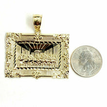 Load image into Gallery viewer, New 10k yellow gold last supper pendant charm fine gift religions jewelry 11.8g

