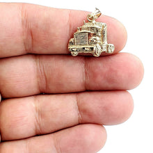 Load image into Gallery viewer, New 14k yellow Gold truck car trucking Pendant charm gift fine jewelry 3.1g
