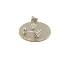 Load image into Gallery viewer, New 14k White Gold 0.24Ct Round Diamonds stud Earrings gift Push Back Fastening
