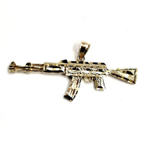 Load image into Gallery viewer, 14k yellow Gold AK-47 machine gun military rifle Pendant charm fine gift 8.7g

