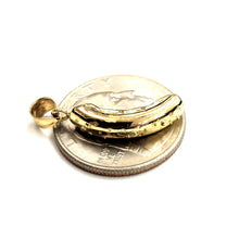 Load image into Gallery viewer, New 14k yellow Gold Solid 3D Hot Dog Pendant charm Food fine jewelry Gift 3.6g
