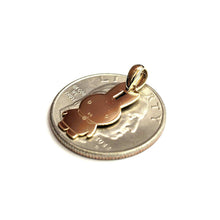Load image into Gallery viewer, 14k yellow Gold Miffy Rabbit Bunny animal Pendant charm Gift fine jewelry 1.1g
