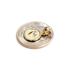 Load image into Gallery viewer, 14k yellow Gold tiny round seven wishes Love Pendant charm fine jewelry 1.2g
