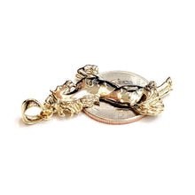 Load image into Gallery viewer, New 14k yellow solid Gold horse full body animal Pendant charm fine jewelry 5.4g
