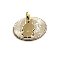 Load image into Gallery viewer, 14k yellow Gold Miffy Rabbit Bunny animal Pendant charm Gift fine jewelry 1.1g
