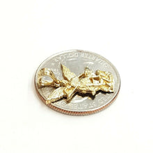 Load image into Gallery viewer, New 14k yellow gold saint Michael pendant charm fine religious gift jewelry 1.2g
