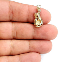 Load image into Gallery viewer, New 14k yellow gold classic boxing glove charm pendant gift fine jewelry 2.5g
