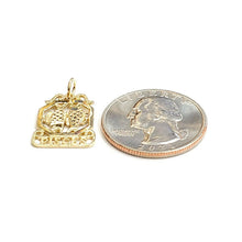 Load image into Gallery viewer, 14k yellow Gold Pisces fish zodiac sign Pendant charm fine jewelry unisex 1.4g
