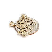 Load image into Gallery viewer, New 14k yellow Gold Mother word Pendant charm gift fine jewelry for her 1.8g
