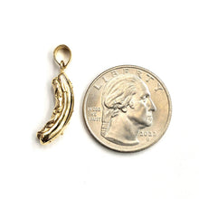 Load image into Gallery viewer, New 14k yellow Gold Solid 3D Hot Dog Pendant charm Food fine jewelry Gift 3.6g
